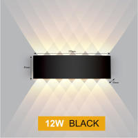 Lámpara De Pared Nórdica LED De Aluminio Para Interior Y Exterior IP65 Blanca Y Negra Moderna Para Pasillos Escaleras Dormitorio Baño Iluminación Diaria - details 9