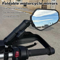 Espejos LATERALES Plegables Para Motocicleta 360 Grados Giratorios Vistas Traseras Accesorios Para ATV Espejos De Manillar Ancho - details 1
