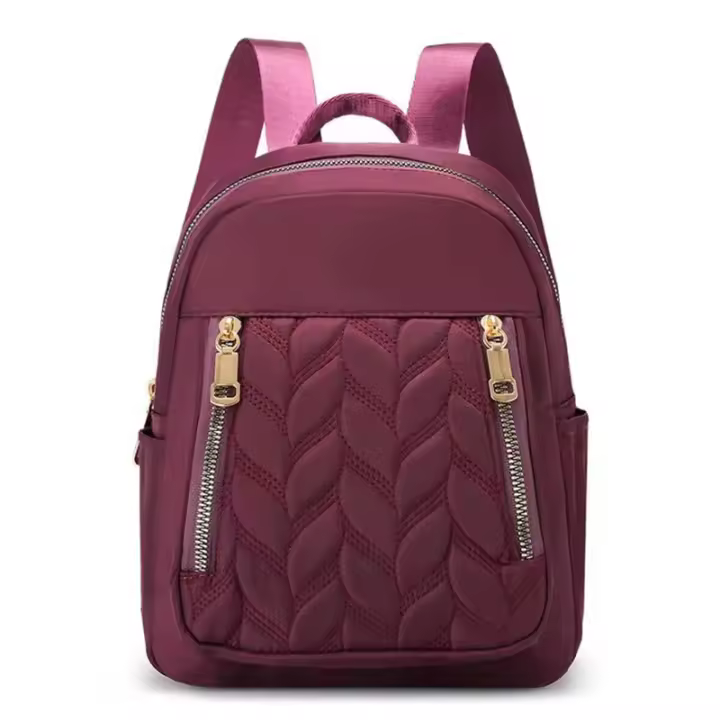 Mochila De Viaje Para Mujer En Nylon Impermeable Y Antirrobo Con Hombros Pequeños Bolsa Escolar Estilo Moda Para Niñas - 1