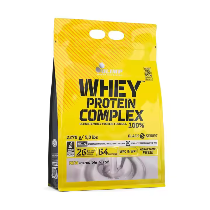 Olimp Sport Nutrition - Whey Protein Complex 100 % 2,2 kg - Proteína de absorción rápida -  Sabor: Vainilla - 1