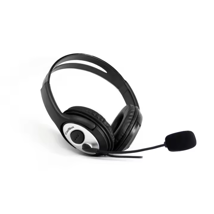Auriculares con Micrófono para Videollamadas CoolChat 3.5, Con conexión Jack 3.5mm, Estéreo, Micrófono flexible y ajustable, Cable de 2m, Diadema Ajustable - 1