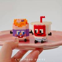 Juego De Bloques De Construcción DIY Para Niños Serie De Comida Y Bebida Set De 12 Piezas Caja De Exhibición Regalo De Navidad - details 6