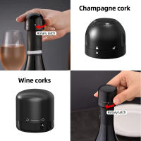 Set De 1/2 Tapones De Vació Para Botella De Vino Y Champaña Tapón Ecológico a Prueba De Fugas Que Retienen La Frescura Del Vino - details 3
