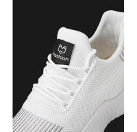 Zapatos De Moda Para Hombre Tenis Blancos Transpirables Talla Grande Verano 2022 Ligeros Zapatos Casuales De Exterior Para Adultos - details 3