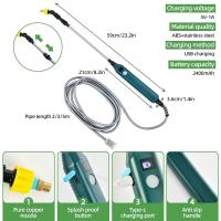 2400mAh Portátil Riega Electrónica Para Jardín Con Almohadilla De Alta Presión USB Herramienta De Riego Para Plantas - details 3