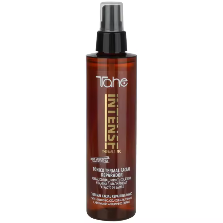Tahe Intense Tónico termal facial reparador con Ácido Hialurónico, Colágeno, Vitamina E, Niacinamida y Extracto de Bambú, 200 ml - 1