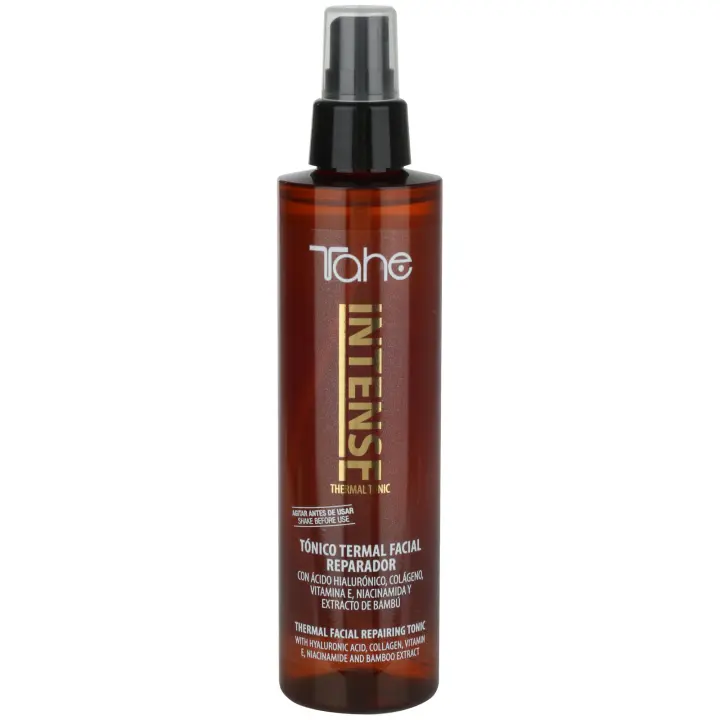 Tahe Intense Tónico termal facial reparador con Ácido Hialurónico, Colágeno, Vitamina E, Niacinamida y Extracto de Bambú, 200 ml - 1