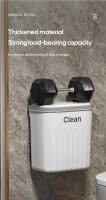 Bandeja De Papelera De Prensa Montada En La Pared 12/16L Con Tapa Para Baño Y Cocina Caja De Basura Ecológica De Plástico Rectangular - details 7