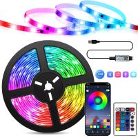 Tira De LED Bluetooth USB 5050 5V Para Iluminación De TV Y Escritorio Lámpara RGB Adhesiva Decorativa De Diodos - details 0