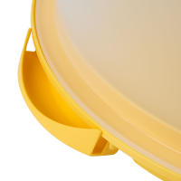 Cofan Tarteras Redondas en color Amarillo | Incluye Asa y Tapa | Medidas: 34,5 x 18,5 cm - details 2