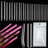 60pcs Uñas Postizas De Acrílico Transparentes Extra Largas Estilo Europeo Y Americano 5XL Uñas Falsas De Cobertura Completa Para Dedos - details 0