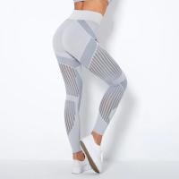 New Seamless Knitted Pants Quick Drying Hollow Yoga Fitness Pants High Waist Hip Lifting Tight Leggins Push Up Dropshipping - details 5