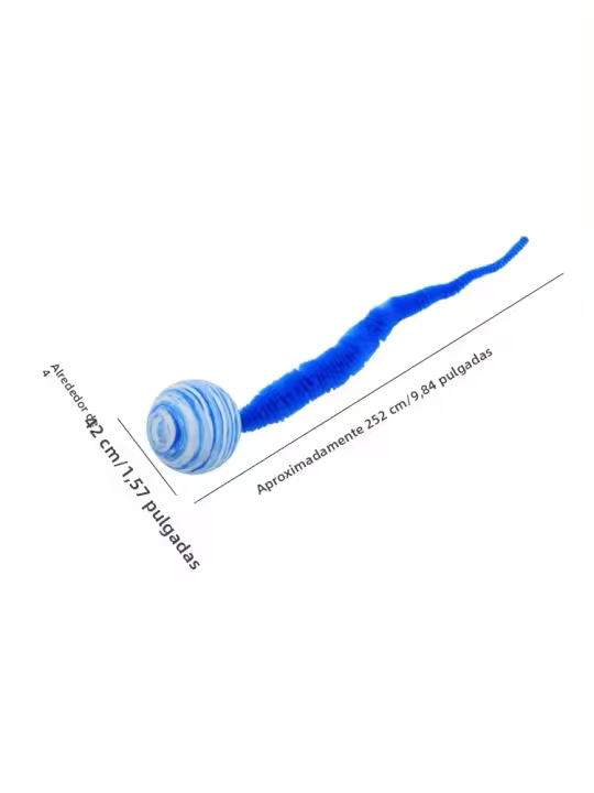 Nueva Juguete Para Gatos Bola De EVA Con Caterpillar Colorido Interactivo Divertido Para Morder Y Raspar Material Plástico - 1