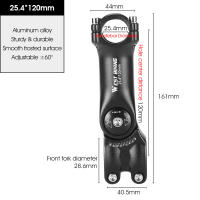 Adjustable Manillar De Bicicleta Aluminio Aleación Ángulo Variable 60 Grados Alzador De Manillar Delantero Para Bicicleta De Carretera Adaptador De Fuente - details 1