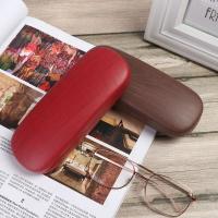 Estuche Protector De Gafas Con Diseño De Madera Y Grano Estilo Flip-Eye Caja De Almacenamiento Para Ópticas Con Linterna De Terciopelo Unisex - details 9