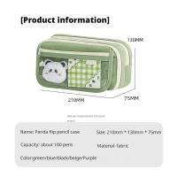 Estuche De Almacenamiento Para Lápices Con 9 Capas Gran Capacidad Bolsa Transparente Con Compartimentos Y Botón Magnético Para Acceso Facil Stationery - details 0