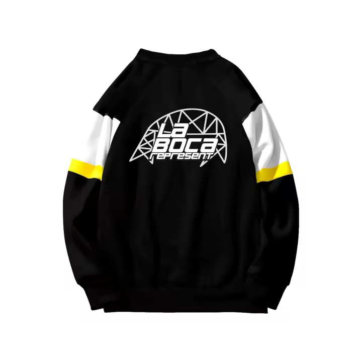 Sudadera Clan Negra La Boca Crewneck Sweatshirt - 1
