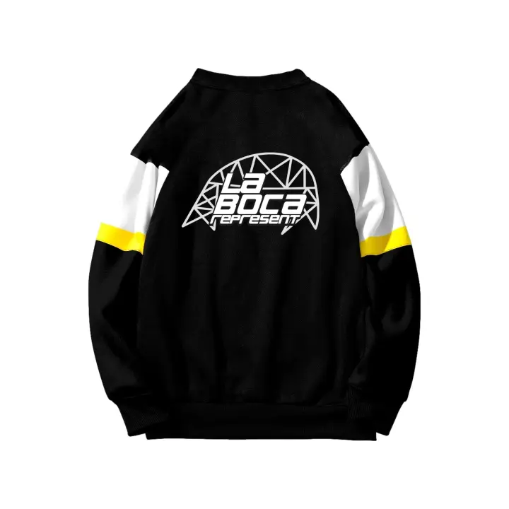 Sudadera Clan Negra La Boca Crewneck Sweatshirt - 1