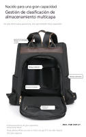 Mochila antirobo para Mujer, Impermeabilización, Una mochipa ideal para el trabajo, La Oficina, Las Ventas, Los Viajes y los viajes de Negocios. - details 11