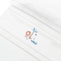 Interbaby juego de sábanas de cuna algodón 3 piezas 120x60  LEON PALMERA + BROCHE REGALO - details 1