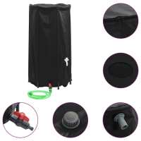 vidaXL Depósito de Agua Plegable con Grifo Bidón Contenedor Almacenaje PVC 100 l Color Negro,  Azul,  Verde y mas - details 0