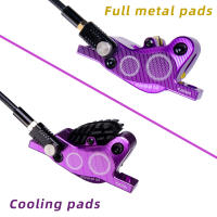 ZTTO Freno De Disco Hidráulico MTB 4 Pistones M840 Con Repuesto De Freno De Metal Completo Y Refrigeración Técnica CNC Aceite Mineral Para Bicicleta De Montaña AM Enduro E4 ZEE M8120 - details 2