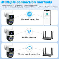 Cámara De Seguridad IP WIFI Para El Hogar 12MP Tríptico Lente 10x Zoom Vídeo HD Vigilancia CCTV Exterior Cámara De Seguridad Inalámbrica Yoosee - details 13