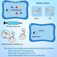 Juego De Agua Para Bebés Inflable De PVC Matriz De Juguete Educativo Para Niños Infante Y Niño Juego De Desarrollo Infantil - details 6
