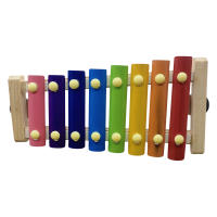 Xilofón De Madera Para Pájaros Accesorio Colgante Para Jaula De Periquito Pato Pollo Con 8 Teclas Instrumento Musical Para Canarios Macacos Hens - details 1