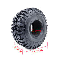 Pneumáticos De Goma 115*45MM 1.9" Para RC Rock Crawler Axial SCX10 SCX10 II 90046 AXI03007 Traxxas TRX-4 De 1:10 - details 0