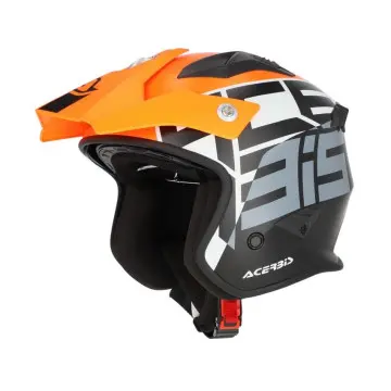 Casco Acerbis Jet Aria Graphic Naranja Fluo/Negro 22.06 0026602.442 - 1