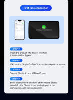 Adaptador Mini Wireless Carplay Junuse 2024 Para Coche AI Box Con Cable USB Plug And Play Compatible Con Kia Hyundai Toyota Honda - details 10