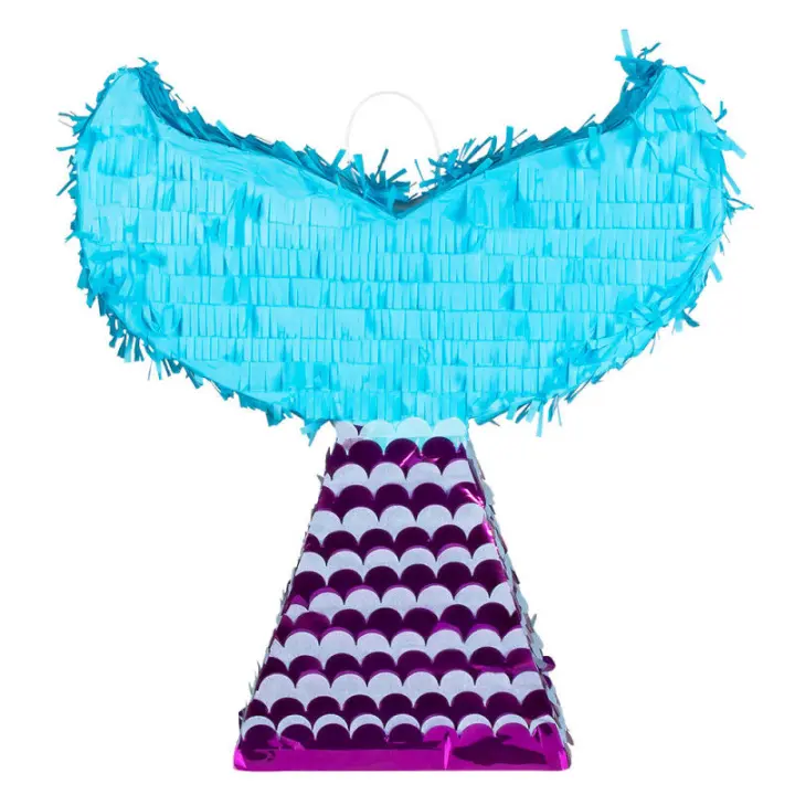 Piñata cola de sirena para romper 40x40 cm - 1