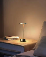 Lámpara De Mesa Recargable LED Con Sensor De Toque Luz Nocturna Sin Cable Para Lectura Decorativa Para Restaurante Hotel Bar Y Dormitorio - details 1