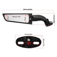 Espejo Retrovisor Ajustable Para Motocicleta Compatible Con YAMAHA YZF R6 R1 R25 R3 R125 R15 Aluminio Y Vidrio Moto Accesorios - details 2