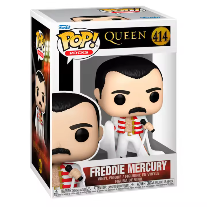 Figura Pop Queen Freddie Mercury-Figura de Vinilo Coleccionable - Idea de Regalo- Mercancia Oficial - Juguetes para Niños y Adultos - Movies Fans - Muñeco para Coleccionistas y Exposición - 1