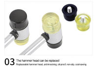 Martillo De Goma Doble Cara Tamaño Multifuncional Para Vidrio Y Ventanas Maza De Nylon Cabeza De Goma Para Trabajos De Carpintería - details 8