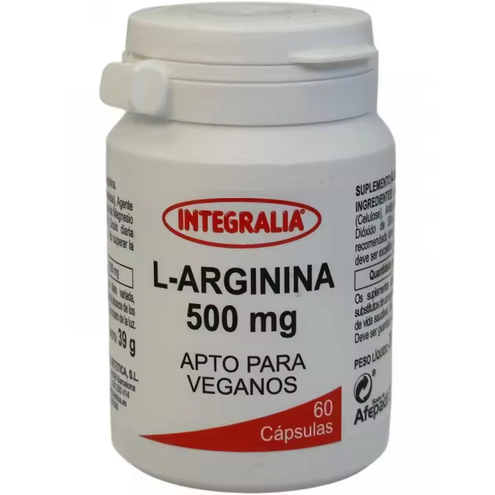L-Arginina 500mg 60 cápsulas de Integralia - 1