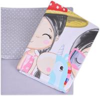 DECASATEXTIL Funda Nórdica Infantil Cama 90 -Juvenil – 3 Piezas – Funda nordica 150x255cm Bajera y Almohadón – Reversibles - Algodón/Poliéster- Suave Transpirable - Kayana Gris Cama 90 - details 0