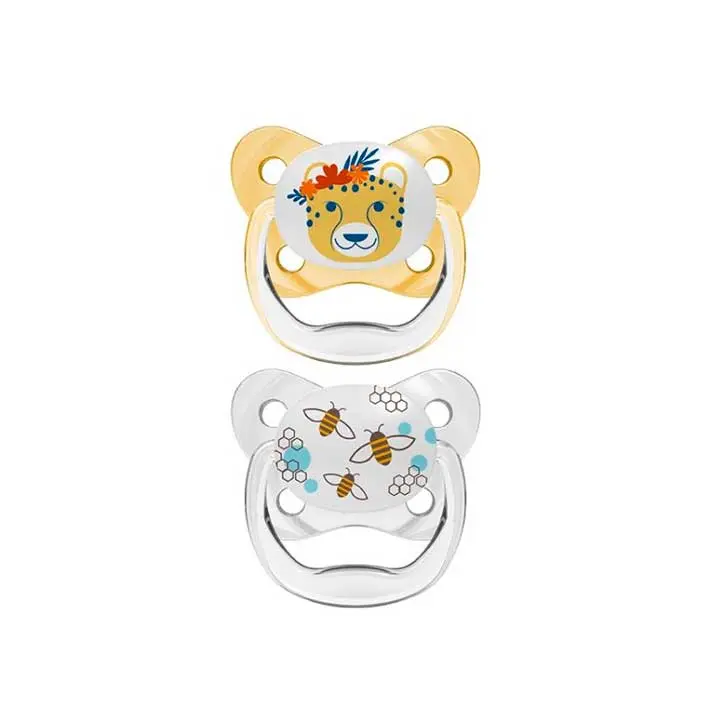 Chupete Preventivo Dr Browns Mariposa T-2 6-18m Amarillo - 1