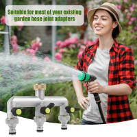 Divisora De Riega 3/4 Pulgada Aleación De Zinc Con Válvula Individual De Encendido Y Apagado Para Riego Al Aire Libre Conector Distribuidor De Agua Del Grifo De Jardín - details 5