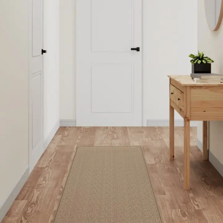 vidaXL Alfombra de pasillo con aspecto de sisal color arena 50x200 cm - 1