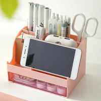 Organizador De Cosméticos Y Lápices Con Cajón Gran Capacidad Para Oficina Y Hogar Caja De Almacenamiento De Escritorio Para Regalos Y Decoración Del Hogar - details 2