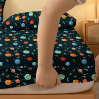 Sábana Ajustable De Tela Mate Con Diseño Cartoon Divertido Para Cama Sin Incluir Almohadillas De Seda Poliéster 100% Para Dormitorio - details 4