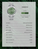 Reloj Mecánico De Pulsera CADISEN 40MM Con Dial De Hoja De Palma Lujo Automático Para Hombres Espejo De Zafiro MIYOTA 8215 Reloj Verde Oliva Resistente Al Agua 10Bar - details 2