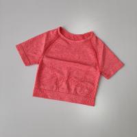 Camiseta De Yoga Sin Costuras Para Mujer Top De Fitness Sudadera Rápida De Secado Manga Corta Deporte Transpirable Talla Verdadera - details 11