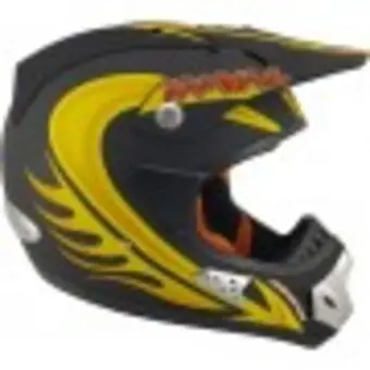 CASCO OFFROAD KAMVAL HK8 NEGRO / AMARILLO - 1