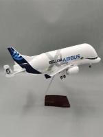 Modelo De Avión Airbus A300-600 Beluga Airlines 42cm Escala Aluminio Kit De Accesorios Para Decoración Del Hogar Y Jardín - details 0