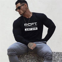 Camiseta De Algodón Para Hombres Con Manga Larga Para Fitness Running Y Entrenamiento En El Gimnasio Transpirable Para Otoño E Invierno - details 7