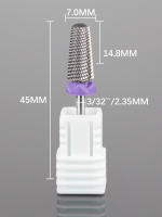 Broca De Uñas De Carburo De Titanio 5 En 1 Accesorios Para Máquina De Manicura Y Eléctrica Broca De Uñas Para Tratamiento De Uñas - details 12